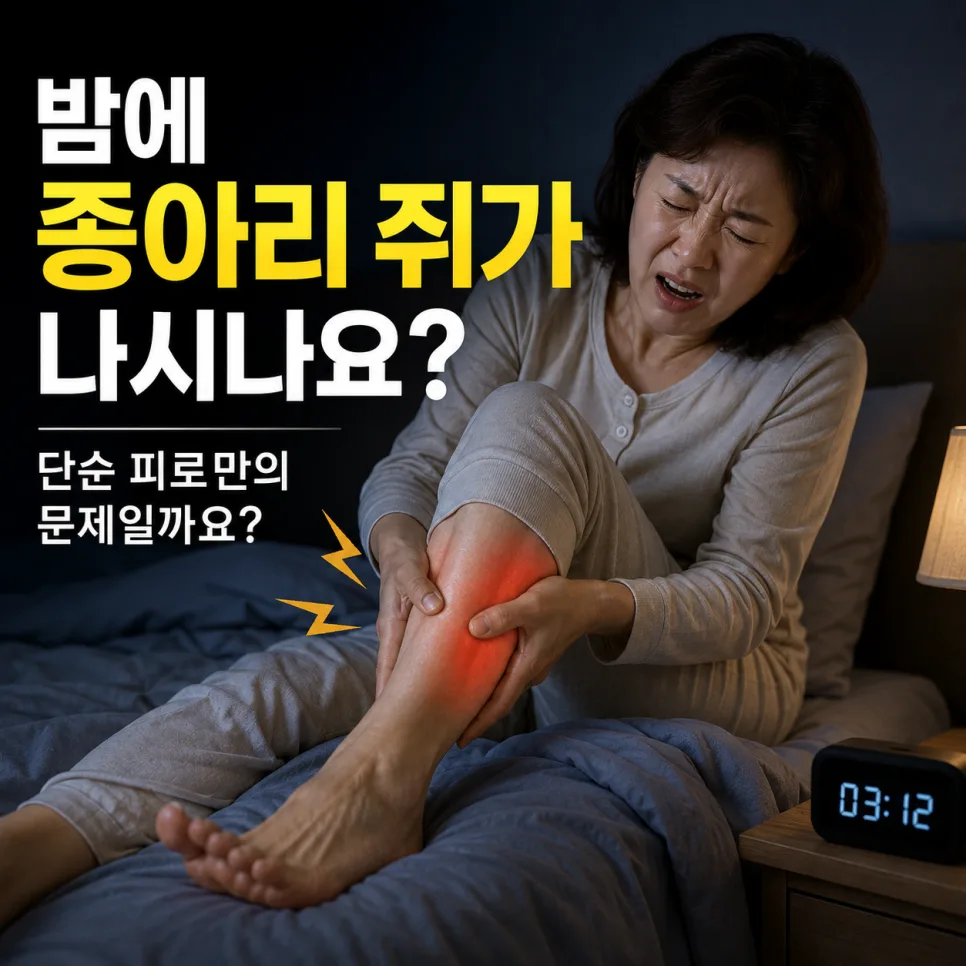 밤에 종아리 쥐가 나시나요 — 분당 미금역 올봄한의원